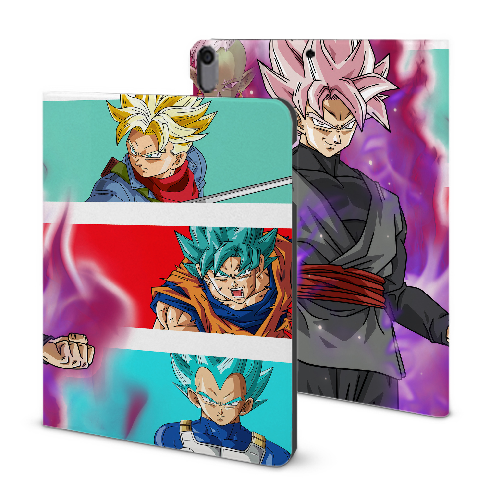 （画像用） ドラゴンボール DRAGON BALL IPad ケース ブック型 PUレザー TPU 耐衝撃 軽量 薄型 ペン収納なし 全面保護 IPad 各モデル対応